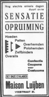 Advertentie in de Zuidwillemsvaart 1934.