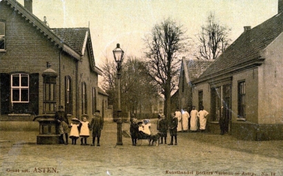 Gaslantaarn in de Burg. Frenckenstraat (1905)